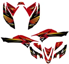 Fits Honda TRX 400 2008 to 2016 graphic kit stickers trx400 2008 to 2016 decals