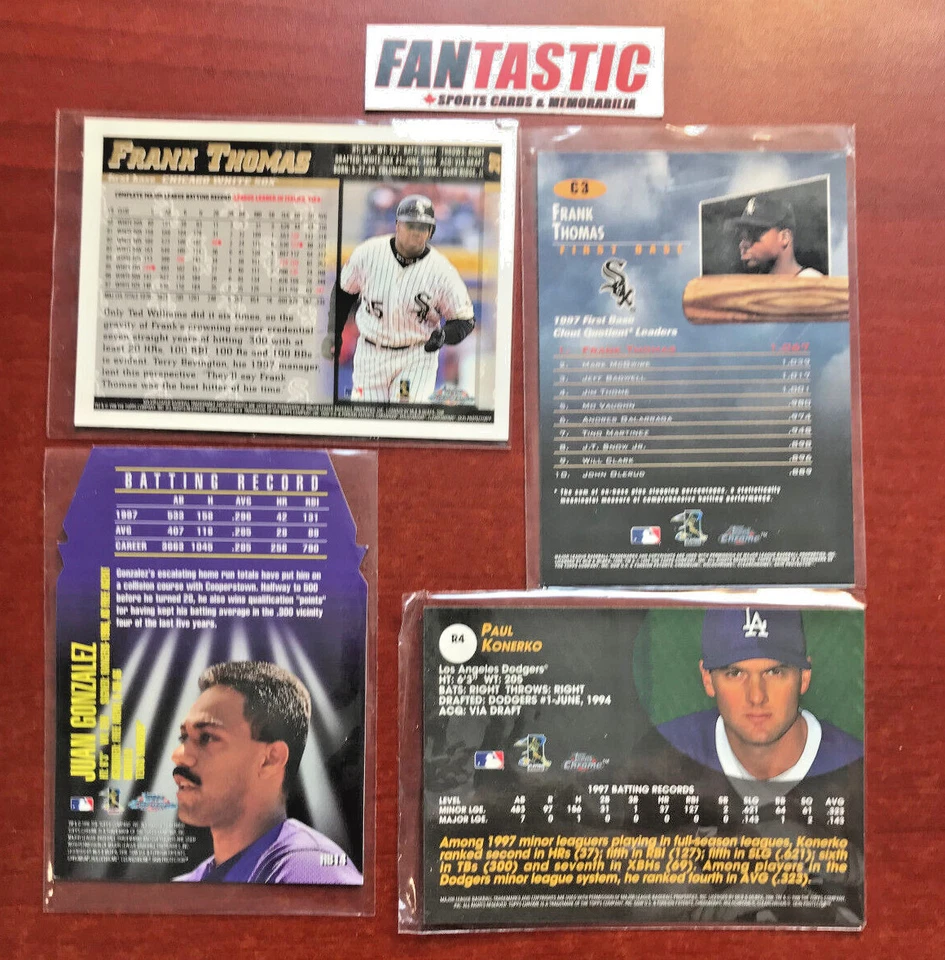 1998 Topps Chrome Baseball Card YOU PICK Base, Inserts etc - Image 2 of 2