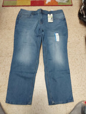 Nwt Terra And Sky Womens Plus Jeans Straight Tummy Control Hi Rise 20P 22P