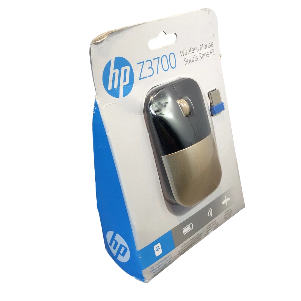 HP Z3700 2.4GHz Wireless USB Mouse - Gold - Image 2 of 3