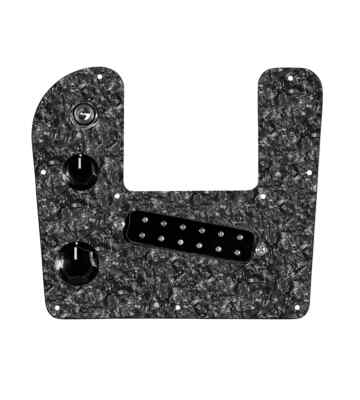 920D Custom Loaded Pickguard for Rogue Lap Steel Guitars Black Pearl / Black