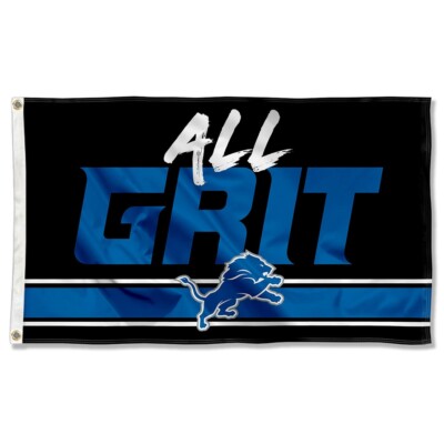 Detroit Lions 3 X 5 Mann Höhle Flagge Banner 3x5 Retro Fußball