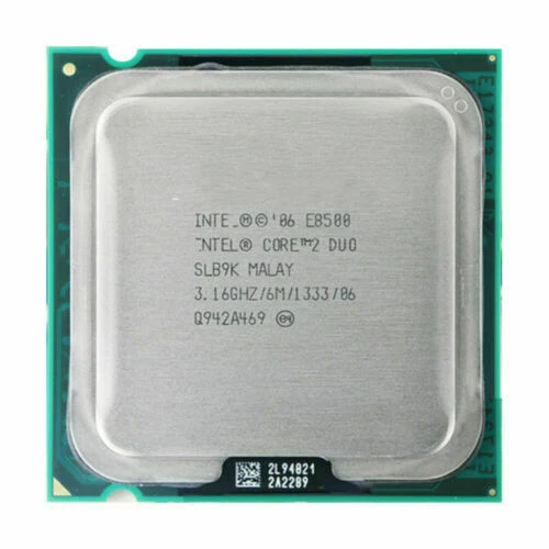 CPU Intel Core 2 Duo E8500 Dual-Core 3.16 GHz 1333 MHz Socket T Processor - Photo 2/4