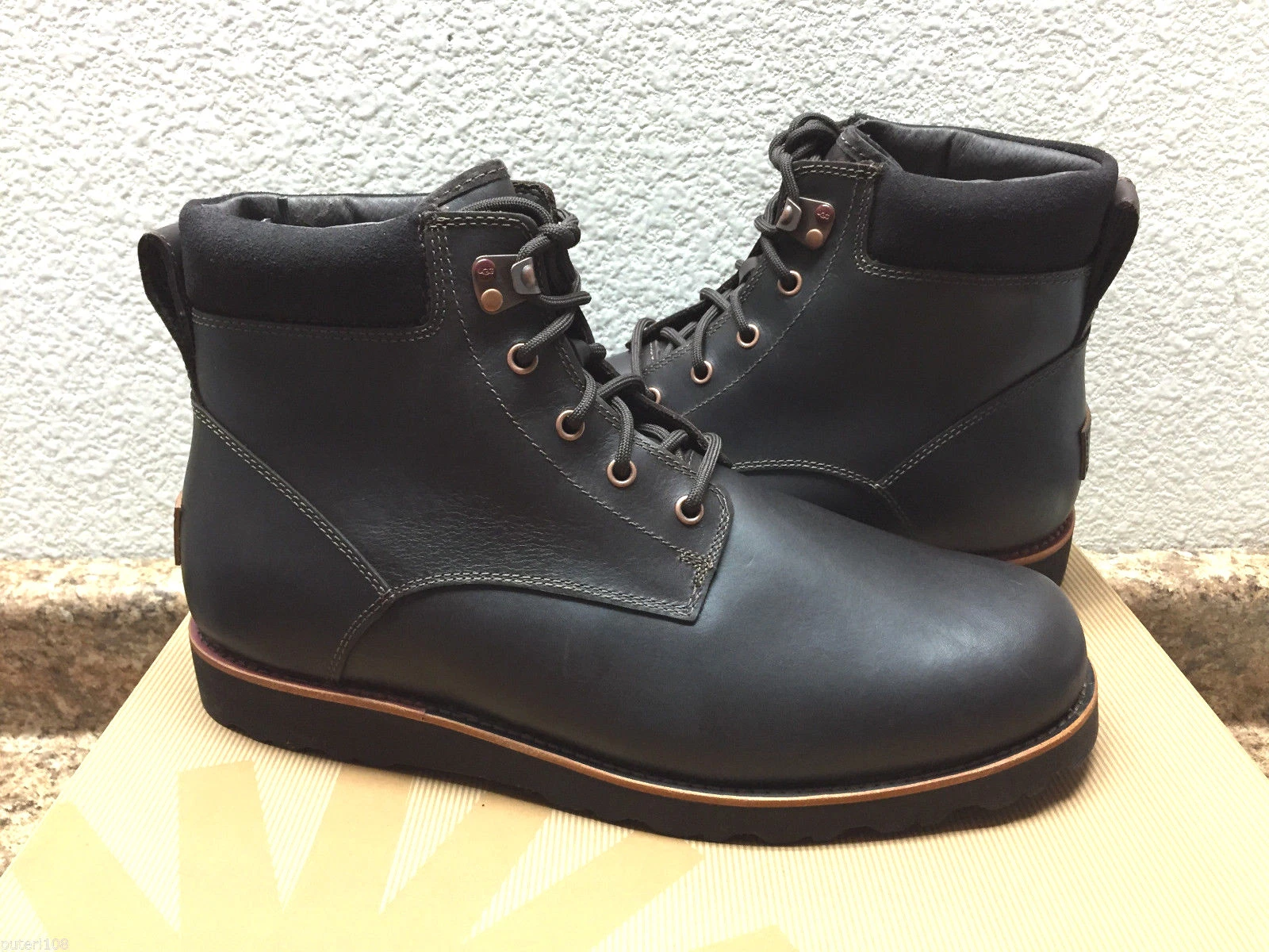UGG MEN SETON TL STOUT SHEARLING WATERPROOF LEATHER Boot US 9 / EU 42 / UK 8