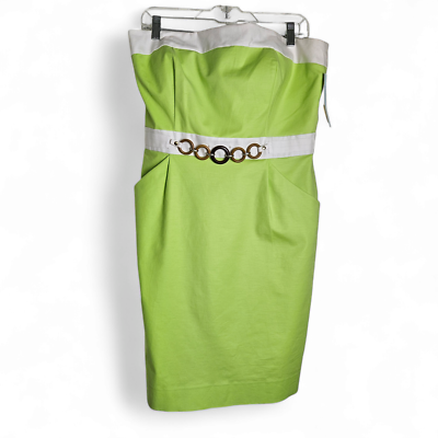 lime green strapless mini dress Lime Strapless Mini Dress