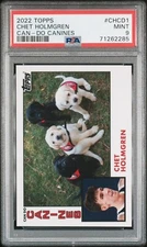 2022 Topps Can Do Canines Puppies Chet Holmgren OKC #CHCD-1 Rookie RC PSA 9 Mint