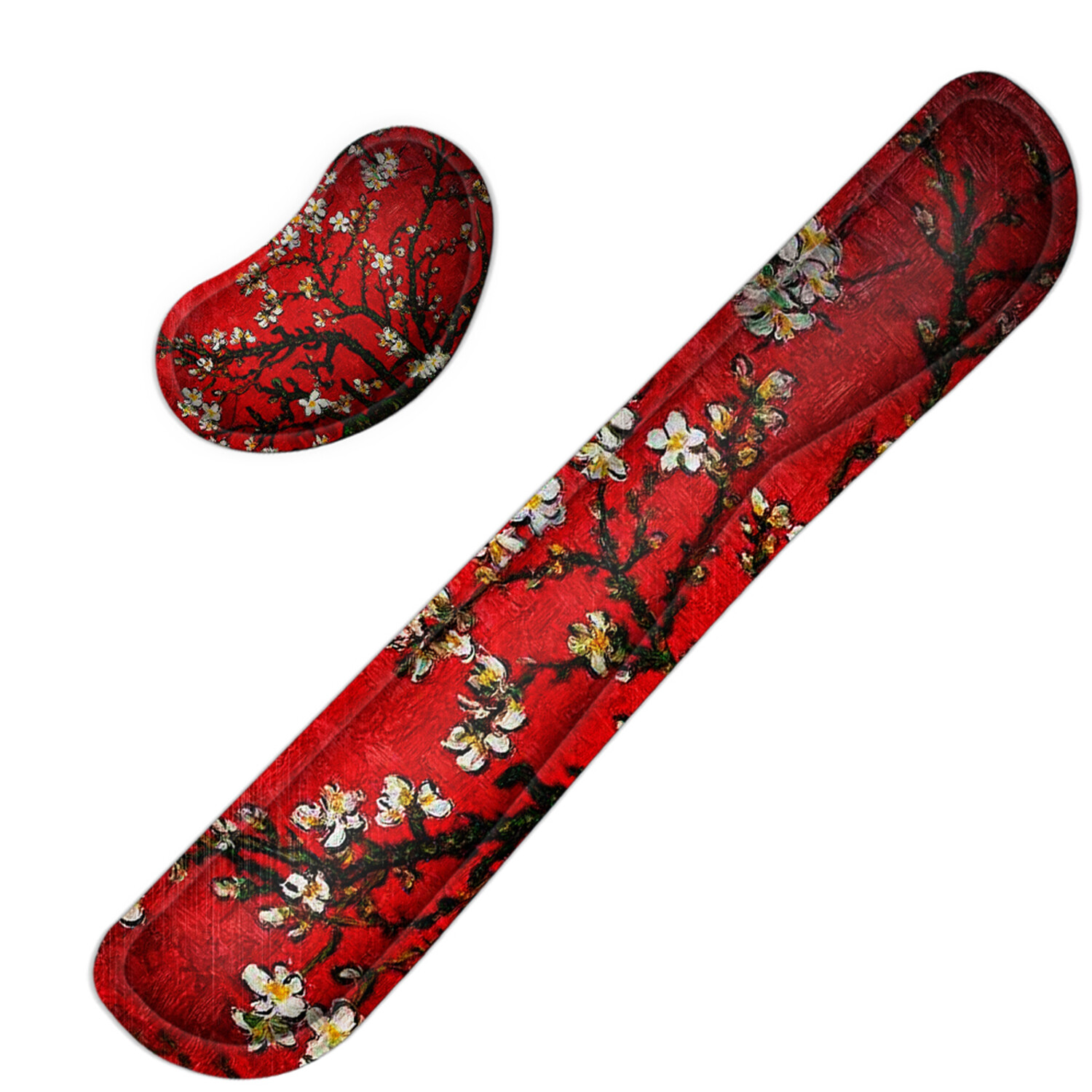 Anti-Slip Keyboard and Mouse Wrist Rest Combo Set - Ergonomic 3003 Support Cushion