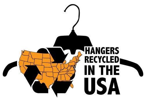 Recycled Black Heavy Duty Plastic Pants and Skirt Hem Hangers 10 Inch, 10 Pack