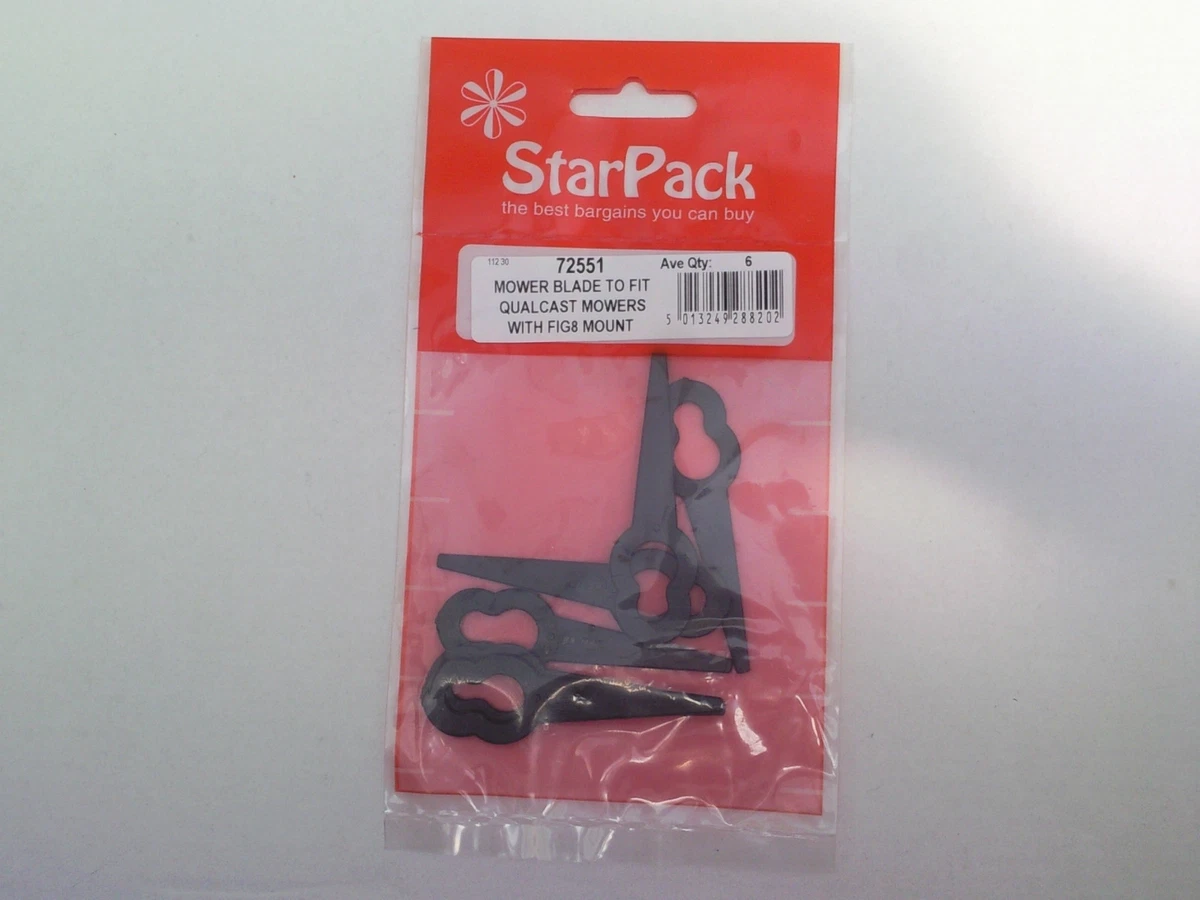 REPLACEMENT MOWER BLADES to fit Flymo and Qualcast various PKs of 6 see menu