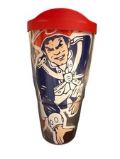 Tervis New England Patriots Tumbler Hot or Cold 24 oz Big Retro Logo Plastic