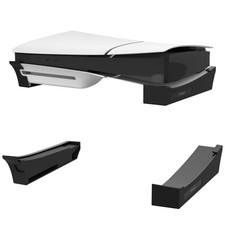 For PS5 Slim Gaming Console Digital Optical Horizontal Mount Stand Holder Black