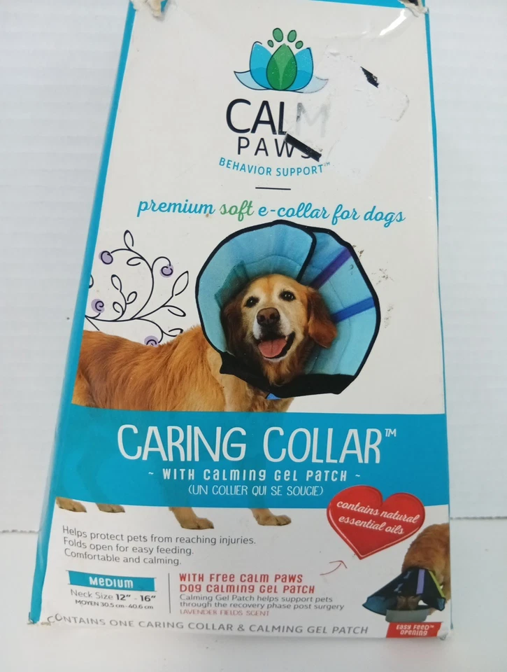 Cuello para cuidar patas tranquilas con parche de gel calmante cuello M (12”-16”) nuevo Foto 2 de 4