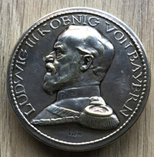 Münzdose Ludwig III König von Bayern 1914/16