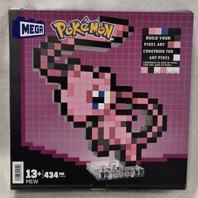 Mega Bloks - Pokemon Mew, Pixel Art, 434 Piece Building Toy Set Brick