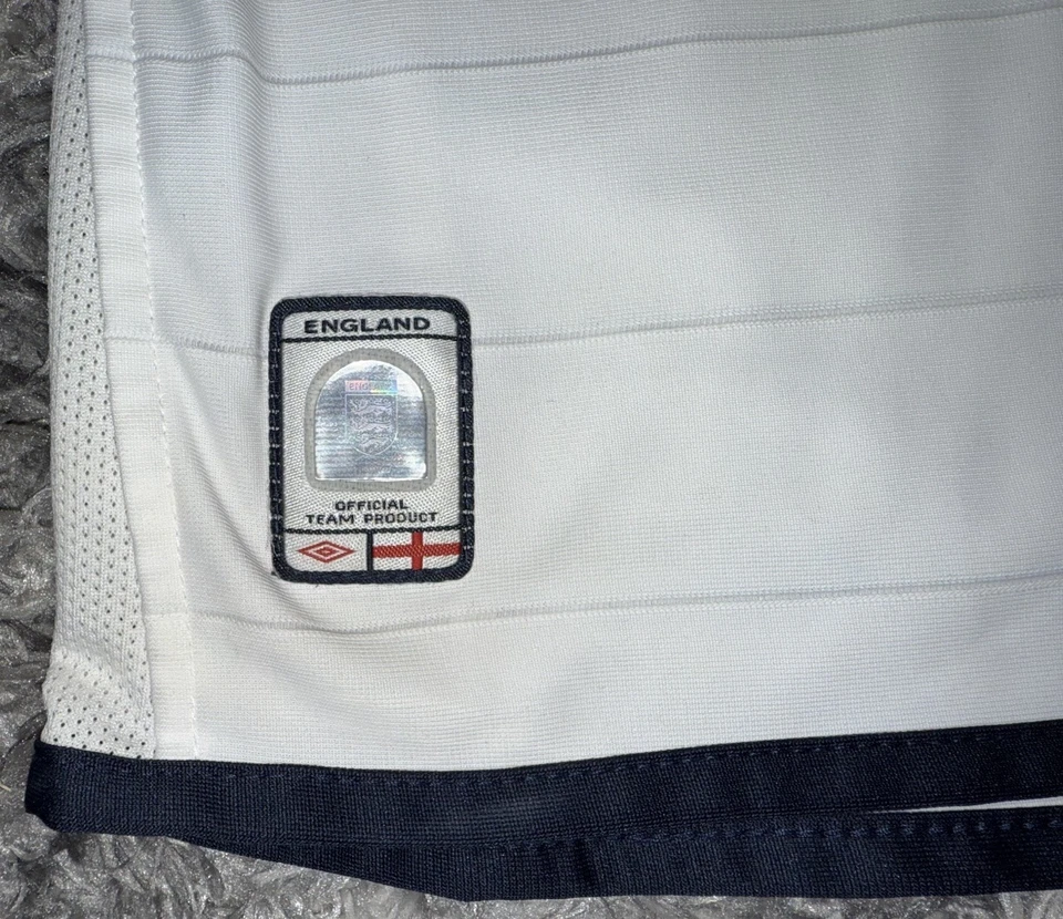 Camiseta de fútbol local juvenil vintage UMBRO 2003/2005 Inglaterra talla: Y-XS (6/7) Foto 3 de 4