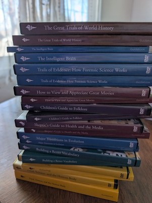 The Great Courses Pick & Choose DVD Sets   Many w/ Transcript Books