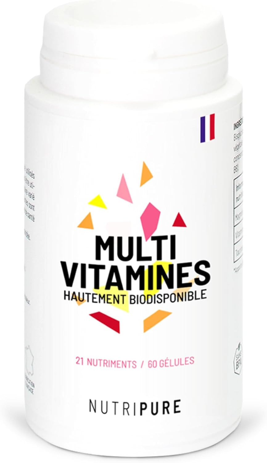 Multivitamines et minéraux complet complément alimentaire magnésium vitalité immunité 90 gélules
