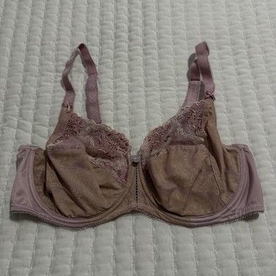 Empreinte 34D  Lilly Rose Full Cup  Bra Style 0782 Pink Mauve Lace Underwire