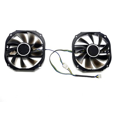 Pair Graphics Card Cooling Fan Replacement Accessories for YESTON RX480 570 580