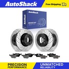 Front Rear Drilled Slotted Brake Rotors Ceramic Pads for BMW 325Ci 325i