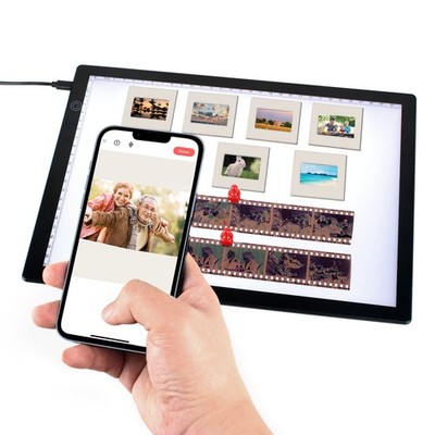 Slide Viewer Light Pad for Slides and Film Negative Scanning, Ultra-Thin A4 S...