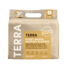Terra Organics Infant Diaper Size 2 22 ct Pack of 8 