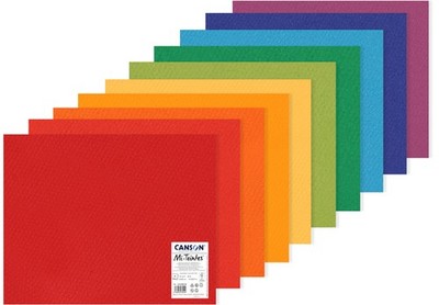 CANSON Zeichenpapier Mi-Teintes 500 x 650 mm sortiert 10 leuchtende Farben