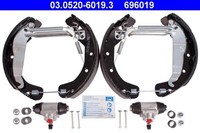 Bremsbackensatz Hinterachse FüR Opel Astra G Caravan CC Classic Stufenheck