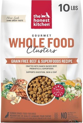 The Honest Kitchen Whole Food Clusters Dog Grain Free Beef 10 lb Bag