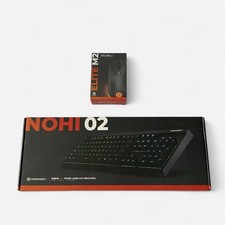 NIB CYBERPOWER PC LED Gaming Keyboard NOHI 02 RGB/Gaming Mouse ELITE M2 Bundle