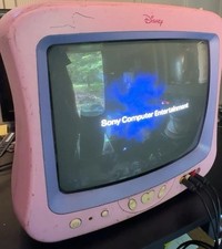 Disney Princess Pink 13" CRT TV DT1350-P Working Cosmetic Wear