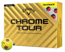 New Callaway Golf 2024 Chrome Tour TruTrack Golf Balls 1-Dozen  Yellow-Black 