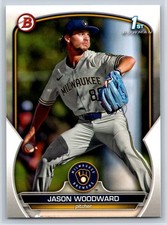 2023 Bowman Draft Jason Woodward 1st Bowman Rookie Milwaukee Brewers RC #BD-97