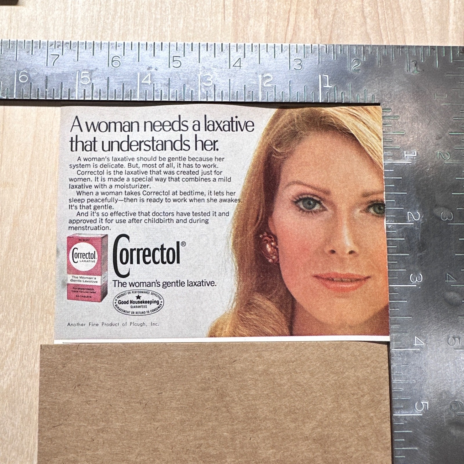 Corectols 1972 Correctol Women’s Laxative Vintage Print Ad | Collectible
