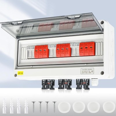  Solar Anschlusskasten Überspannungsschutz Photovoltaik DC 1 String 2 String