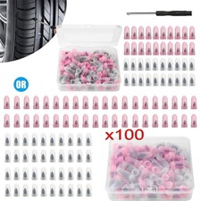 100PCS Rubber Tire Nail Repair Kit Screw In Tire Plugs for Car Truck SUV Van 