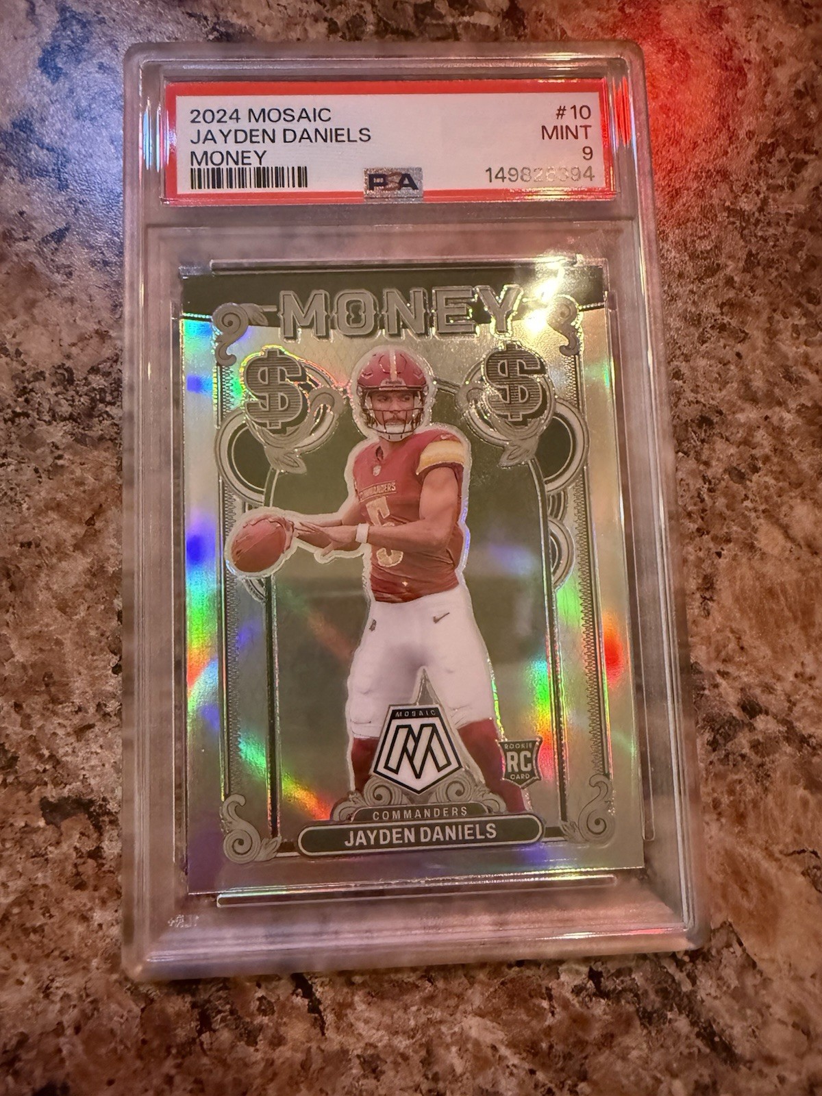 2024 Panini Mosaic Money Jayden Daniels #10 (RC) PSA 9 Mint Low Pop 🔥 💰