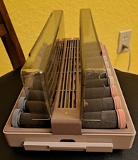Vidal Sassoon Slimline Hairsetter VS-370 Hot Curlers 20 Velvet Rollers w/ Clips