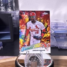 2023 Topps Chrome LOGOFRACTOR Future Stars Jordan Walker #FSU-7 Rookie Cardinals