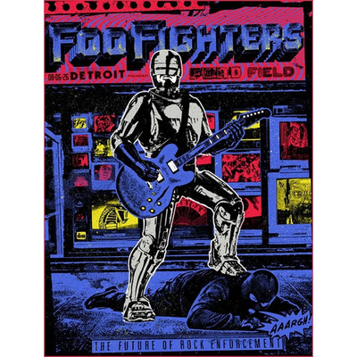 Foo Fighters Detroit Michigan At Ford Field August 6 2026 Poster