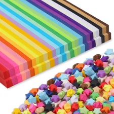 27 Color Assortment 2060 Sheets Origami Paper Double Sided Star Paper Strips