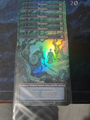1 Sorcery Contested Realm Gothic Foil Skeleton Token Promo Team