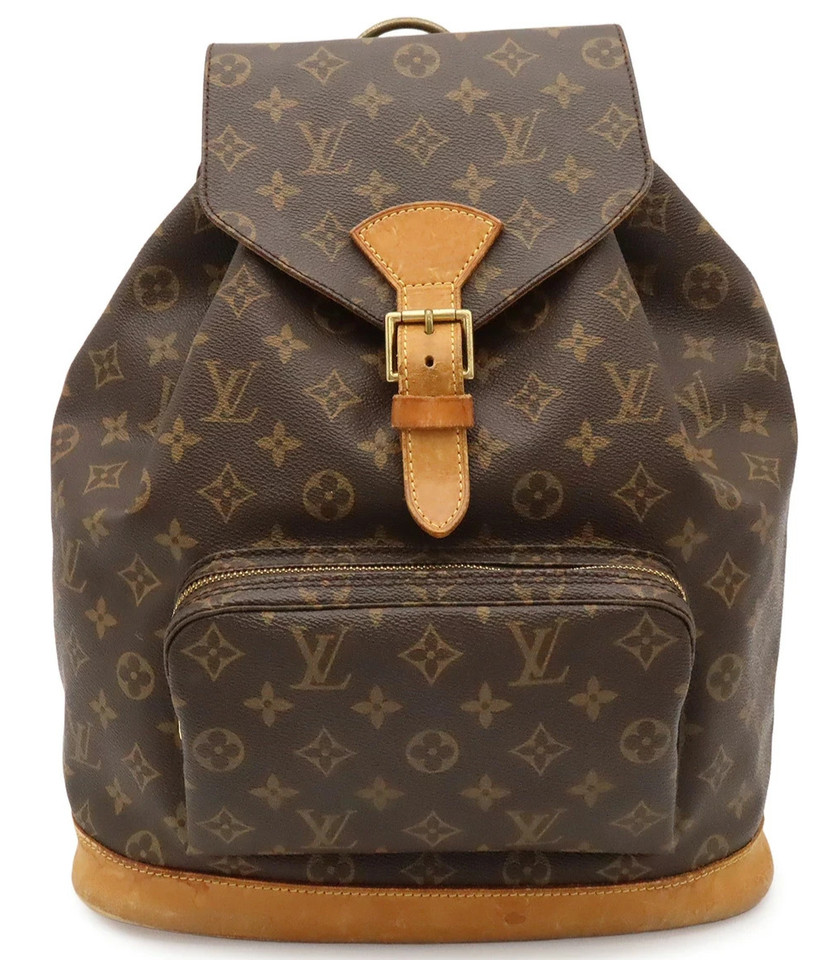 Louis Vuitton Montsouris GM Monogram Backpack M51135 Brown LV