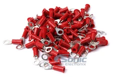 Install Bay 3MRVRT10 3M 22/18 AWG Gauge #10 Vinyl Ring Terminals - Red