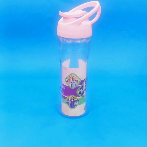 Transparente Trinkflasche Kunststoff Schule alle Altersgruppen fördern Kinder trinken Wasser 650 ML - Bild 1 von 7