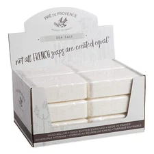 Pre de Provence SEA SALT Case 12 x 250 gram French Soap Bath Shower Bars Natural