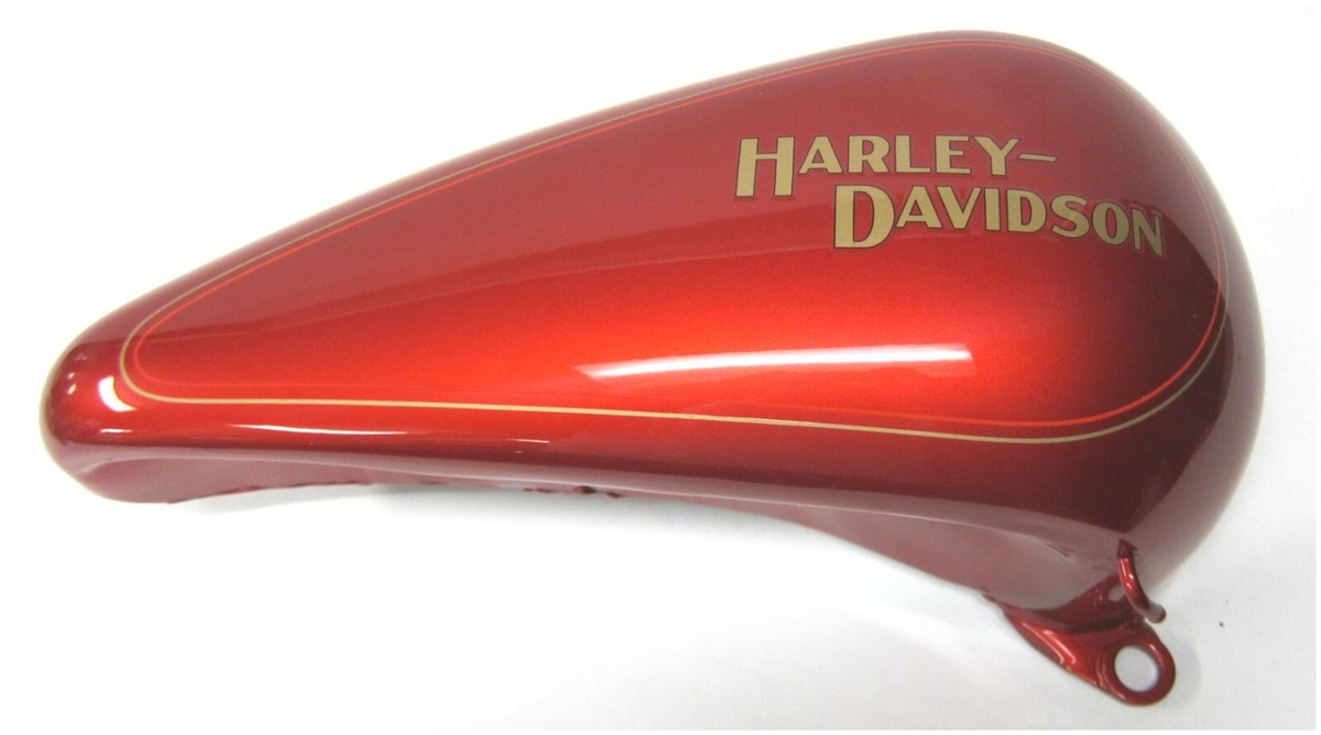 Harley-Davidson バイク タンク オレンジ Harley Davidson New Fuel Tank Right Side Burned Orange 3-1/2