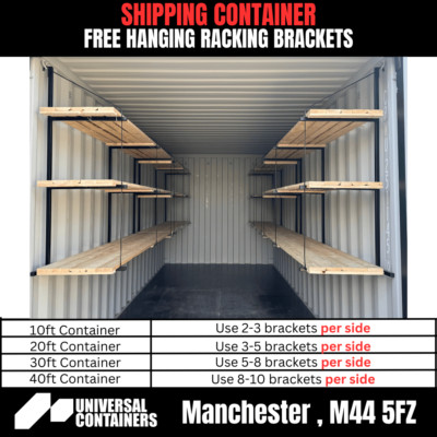 Shipping Container Hanging Racking , Per Bracket, Free Hang, 250kg ...