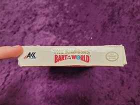 The Simpsons: Bart vs The World NES Nintendo Complete CIB w/ Poster