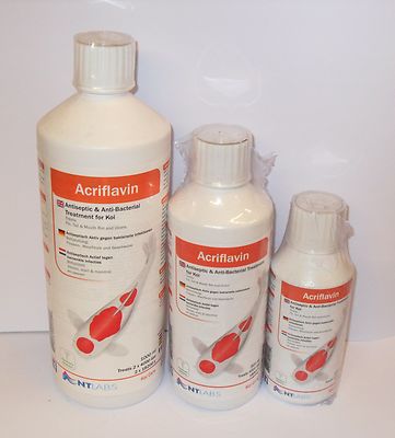 NT Labs Koi Care Acriflavin Anti-Bacterial Pond Treatment 250ml 500ml 1000ml